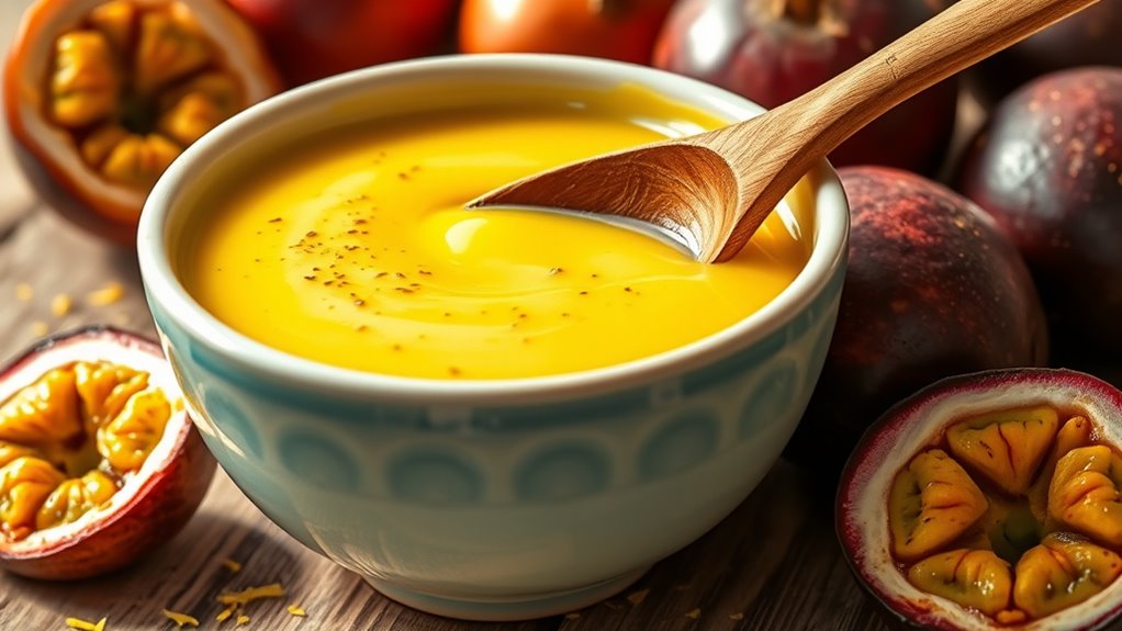 crafting a tropical custard
