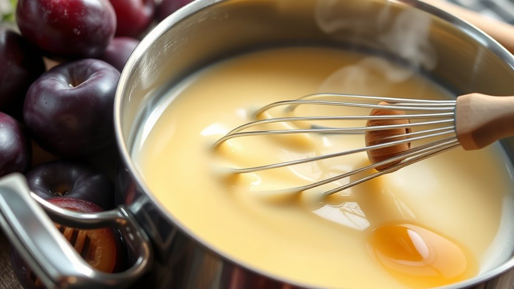 crafting velvety plum ice cream