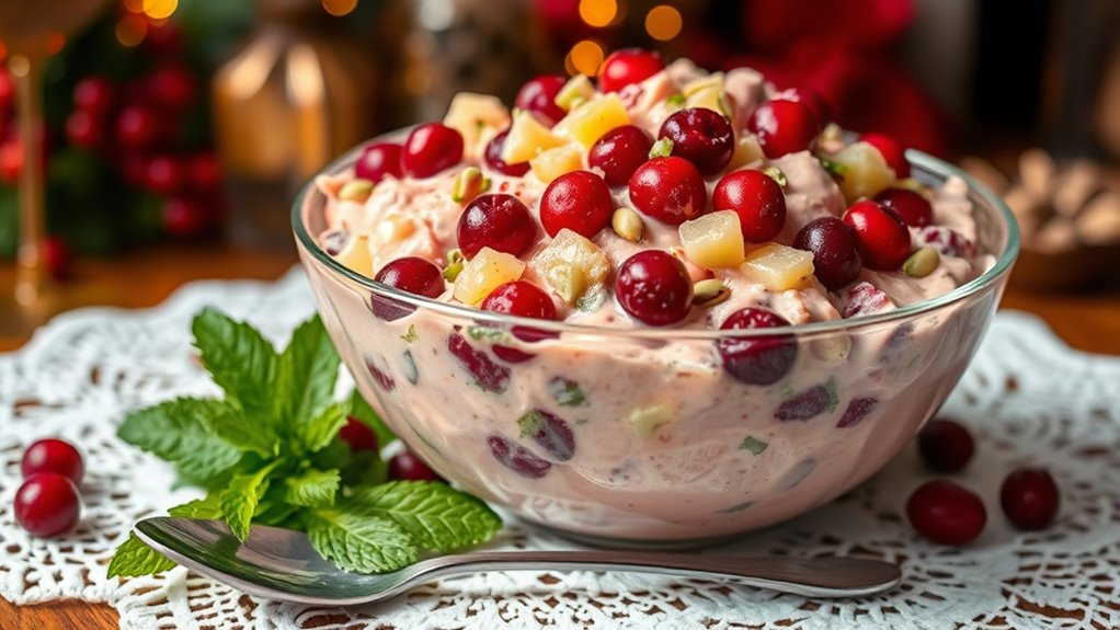 cranberry salad frozen dessert