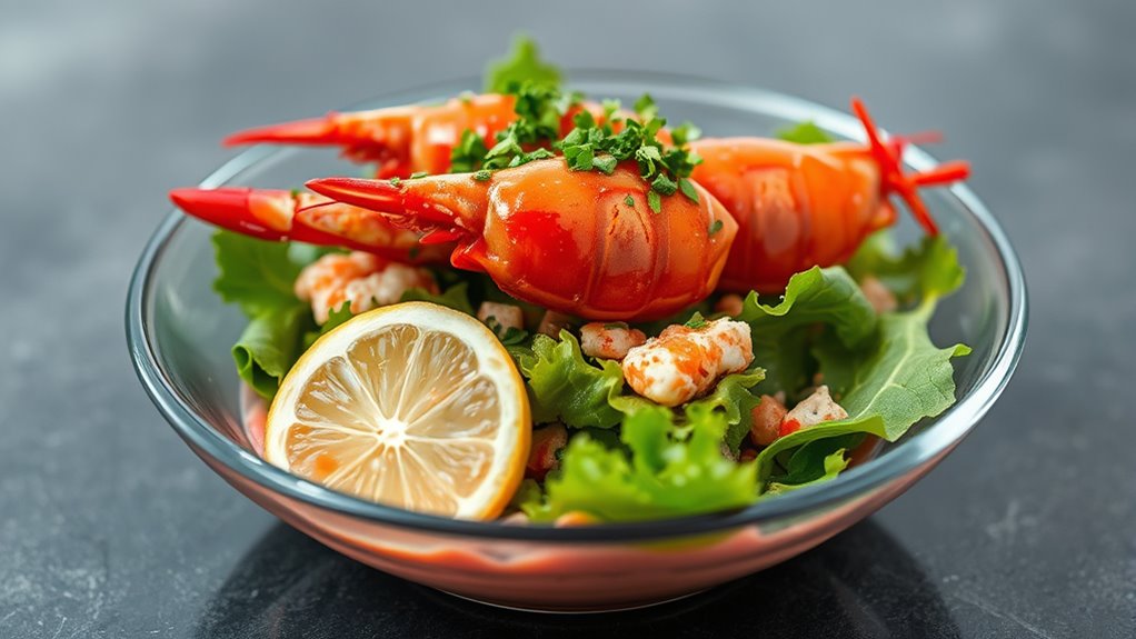 crawfish salad presentation tips