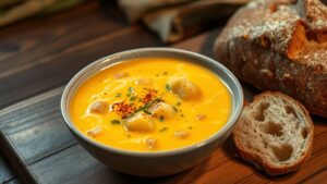 creamy beer cheese soup