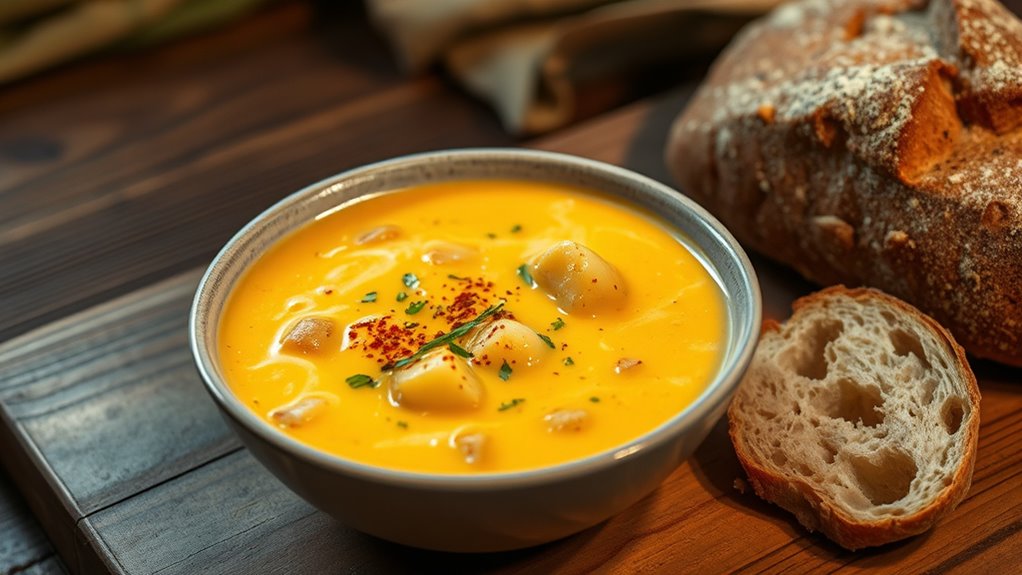 creamy beer cheese soup