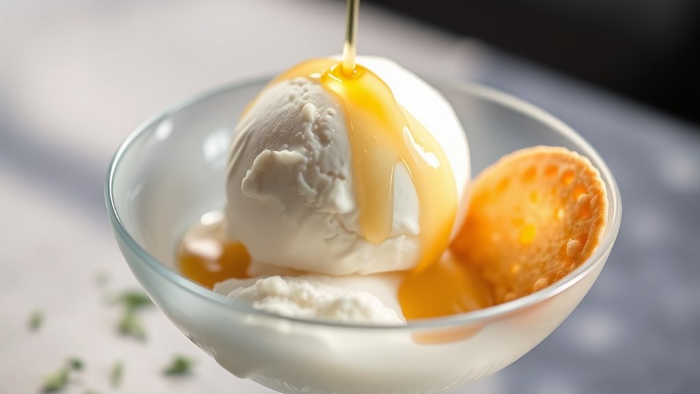 creamy burrata ice cream