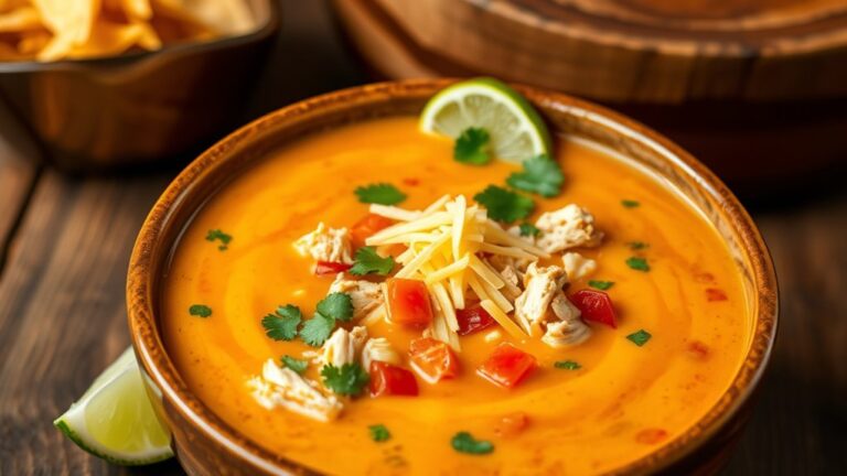 creamy chicken taco soup