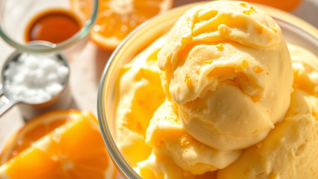 creamy citrus ice cream