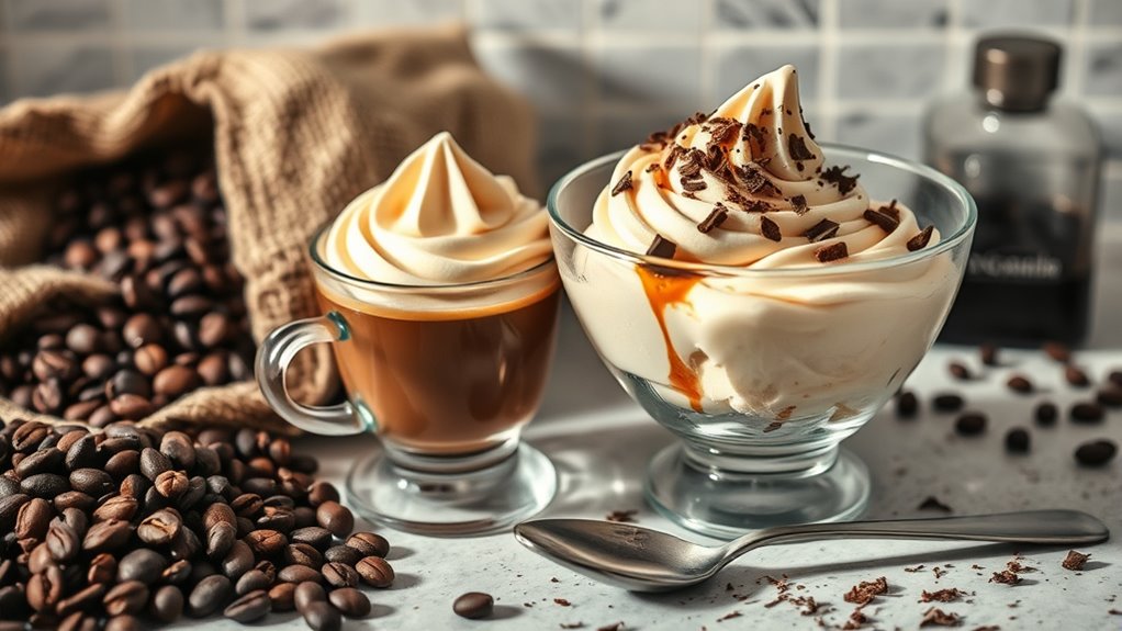 creamy coffee base preparation