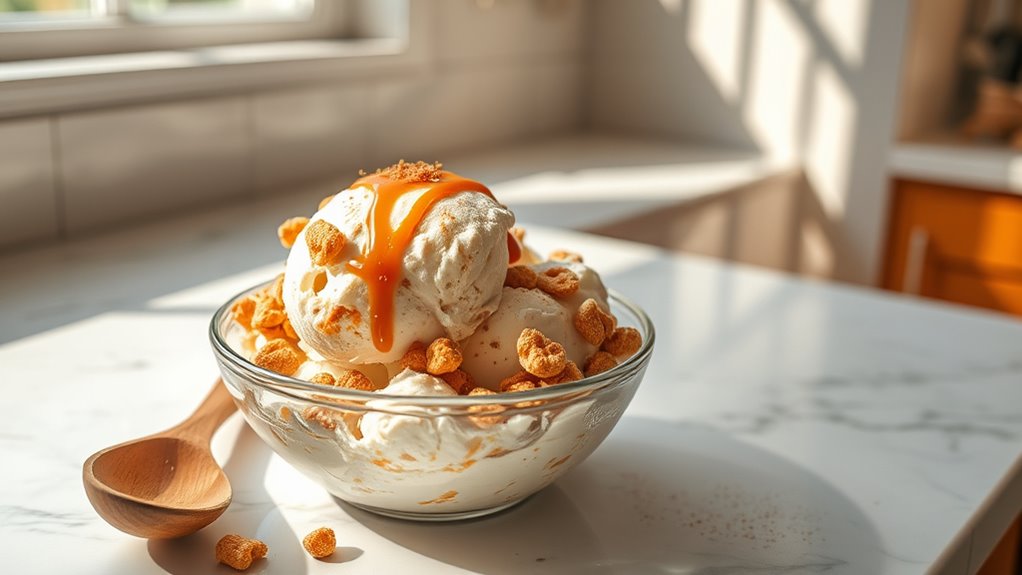 creamy ice cream preparations