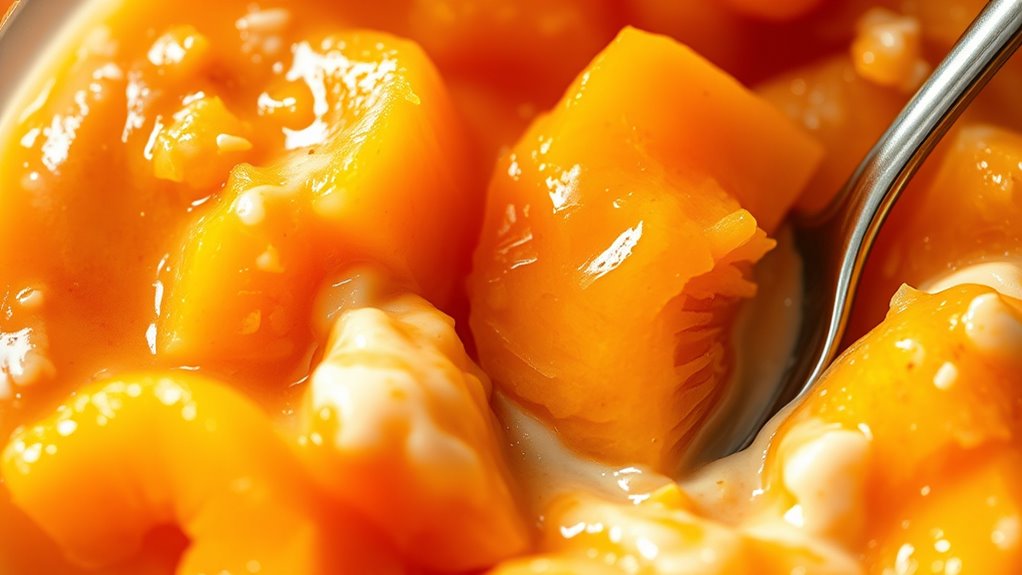 creamy orange yogurt mixture