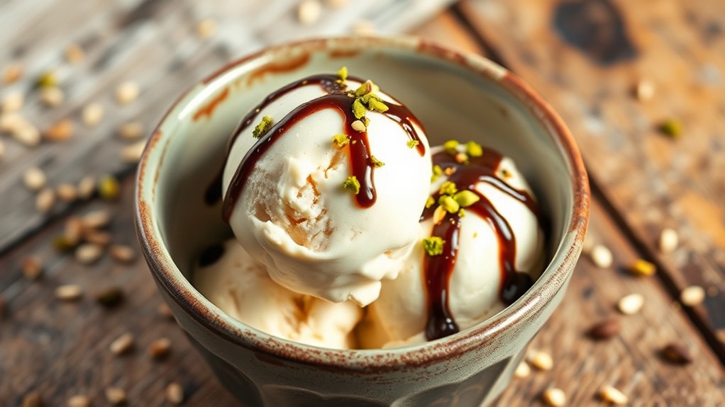 creamy tahini ice cream