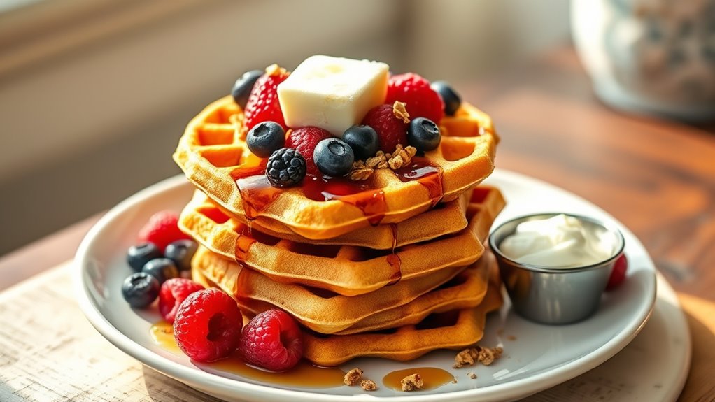 creative kodiak waffle toppings