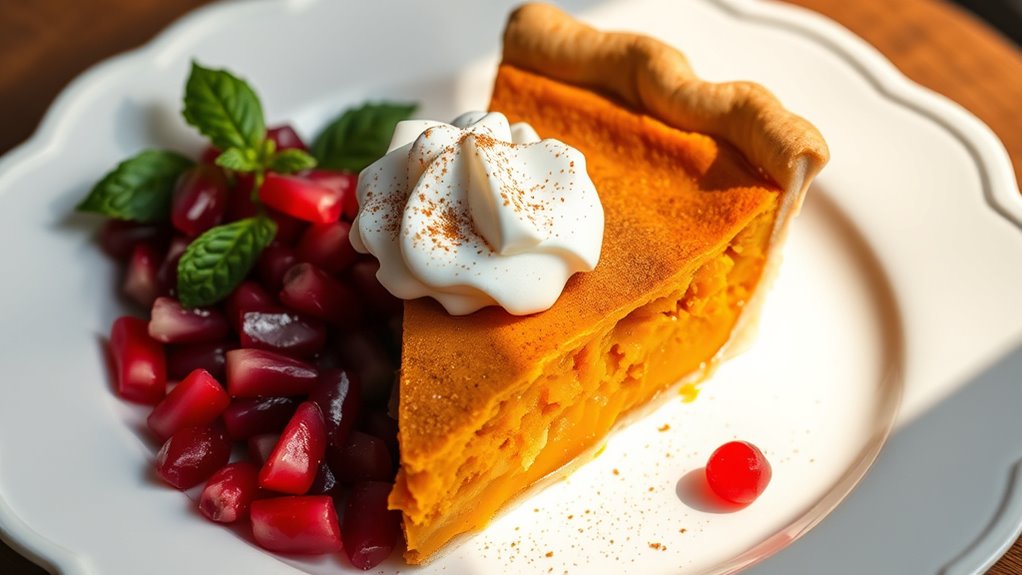 creative sweet potato pie serving