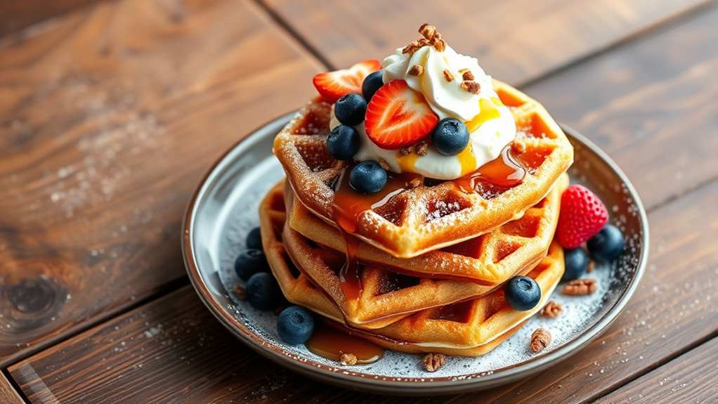 creative waffle serving ideas
