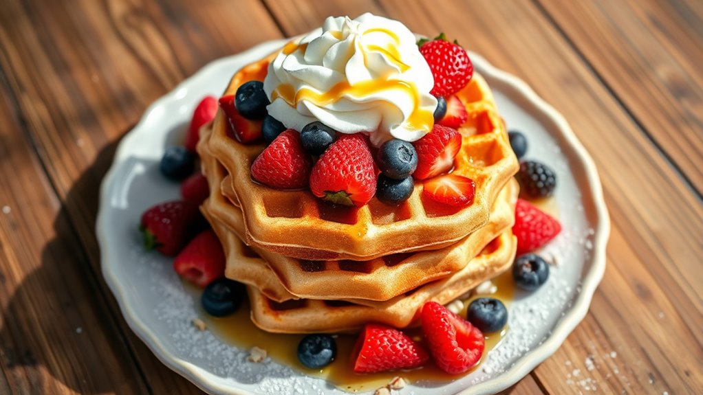 creative waffle serving ideas