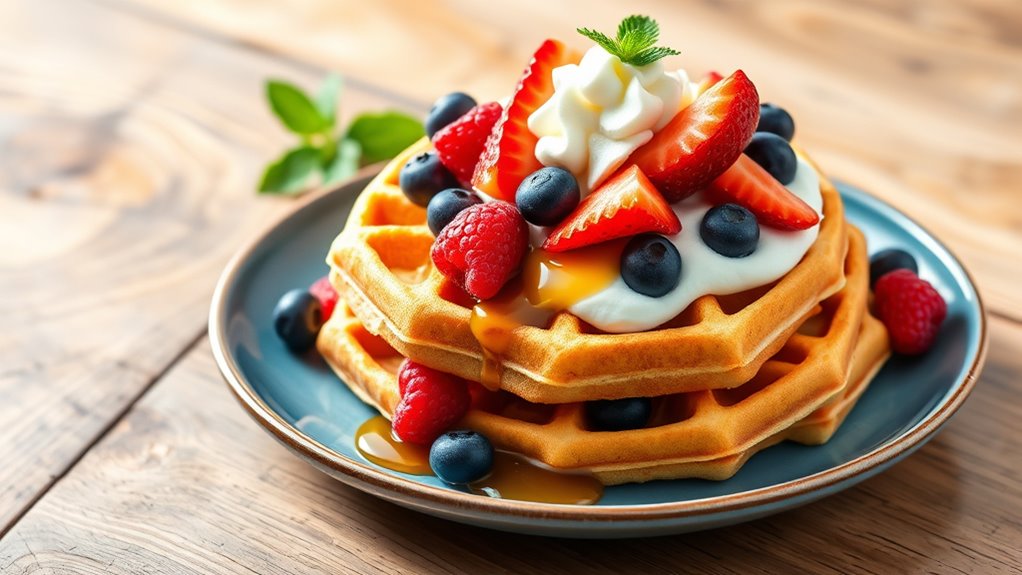 creative waffle serving ideas