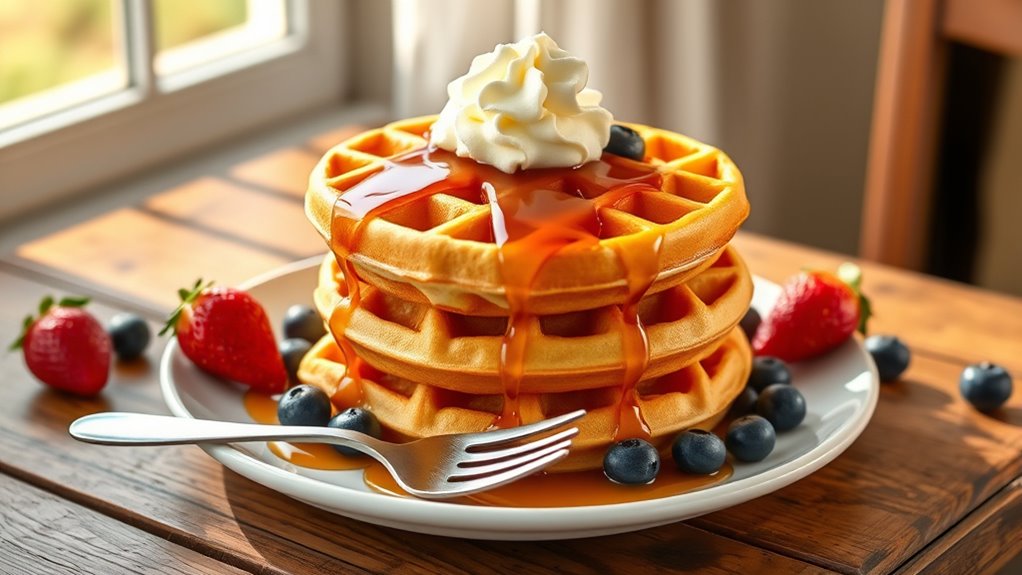 creative waffle serving ideas