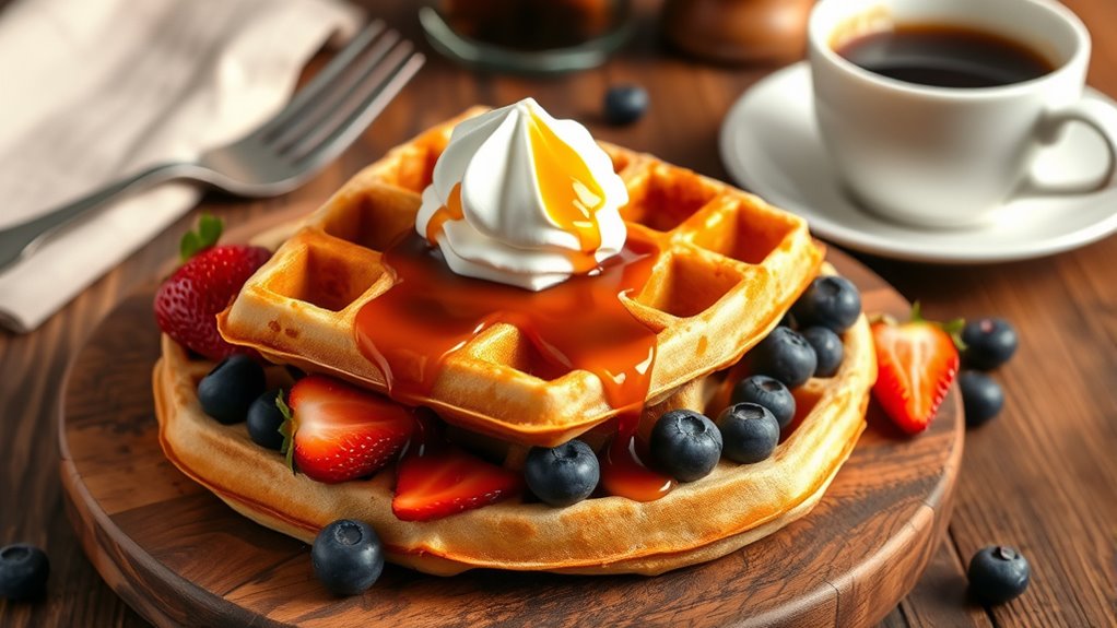 creative waffle serving ideas