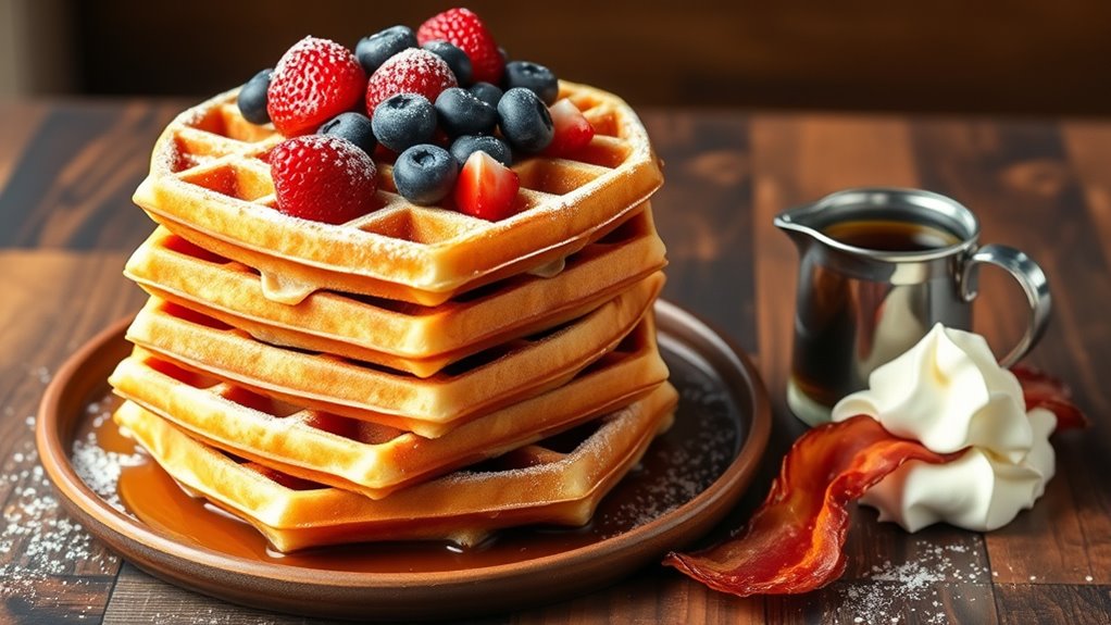 creative waffle serving ideas