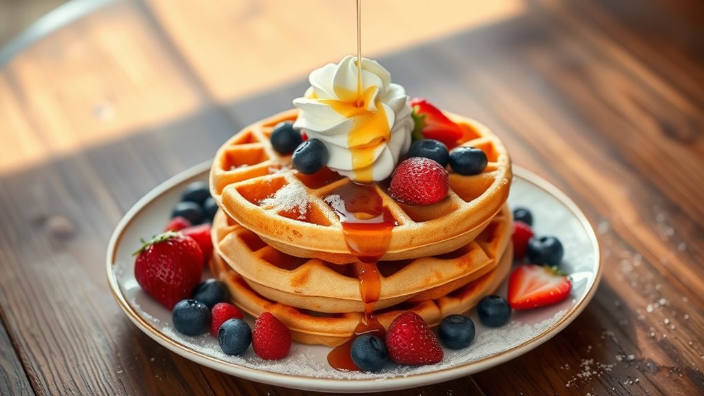 creative waffle serving ideas