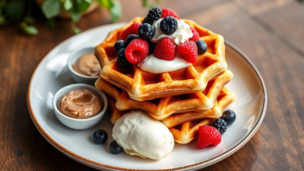 creative waffle serving ideas