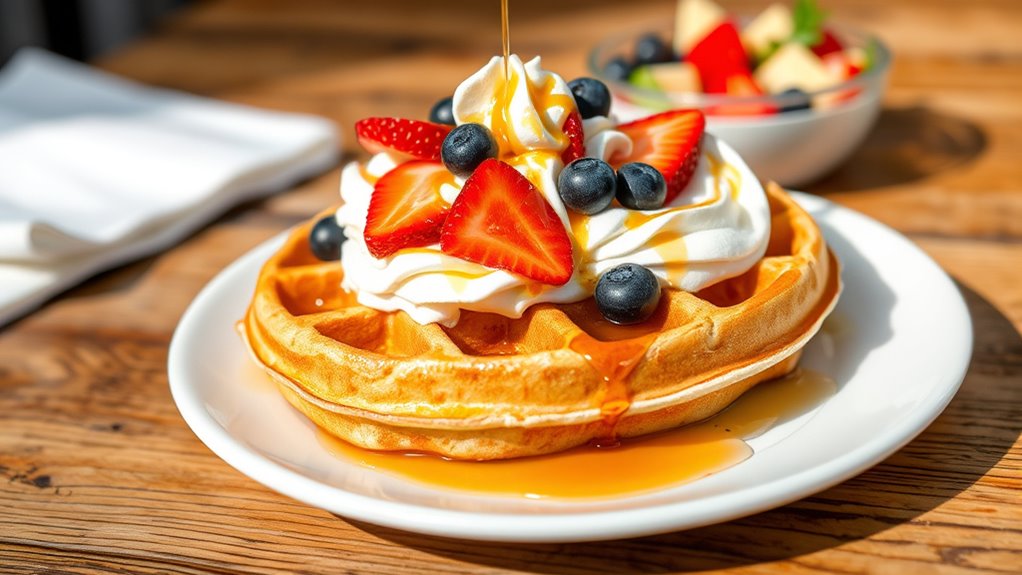 creative waffle serving ideas