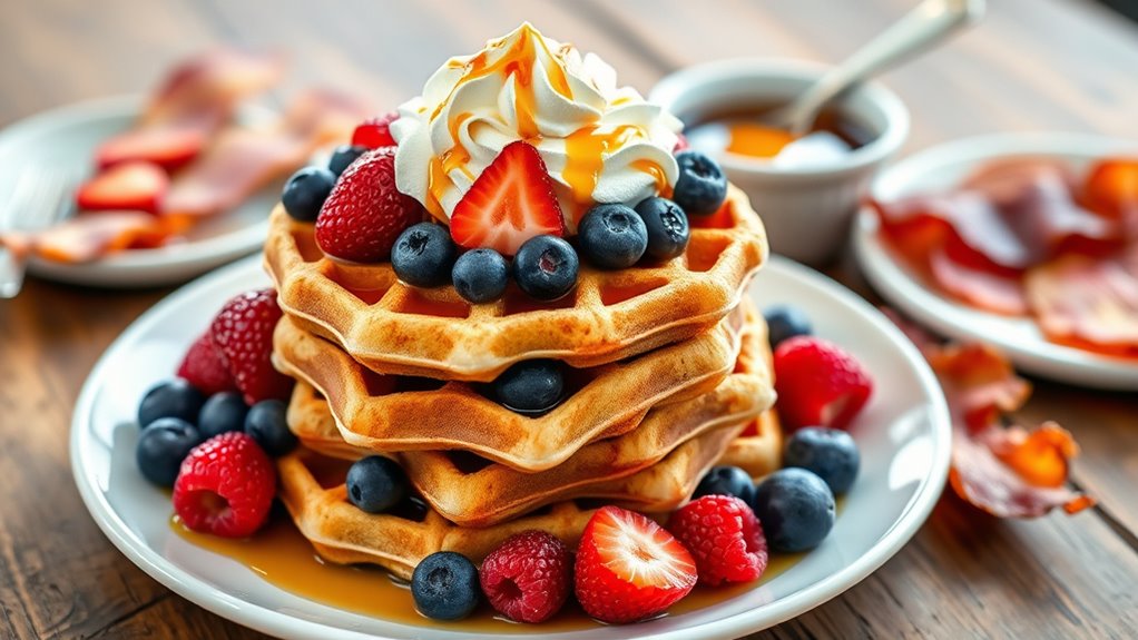 creative waffle serving ideas