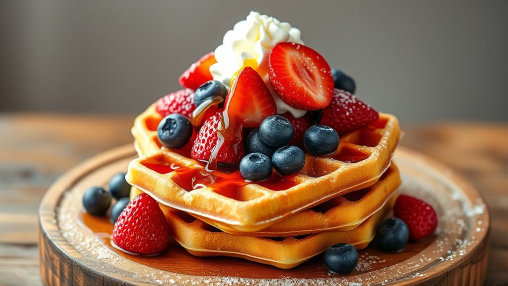 creative waffle serving ideas