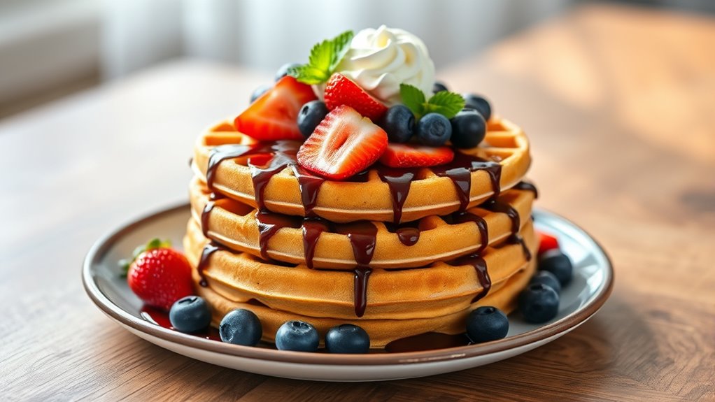 creative waffle serving ideas