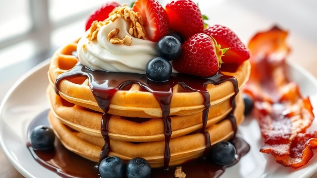creative waffle serving ideas