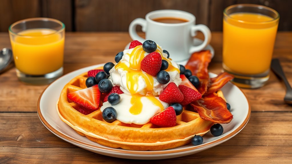 creative waffle serving ideas
