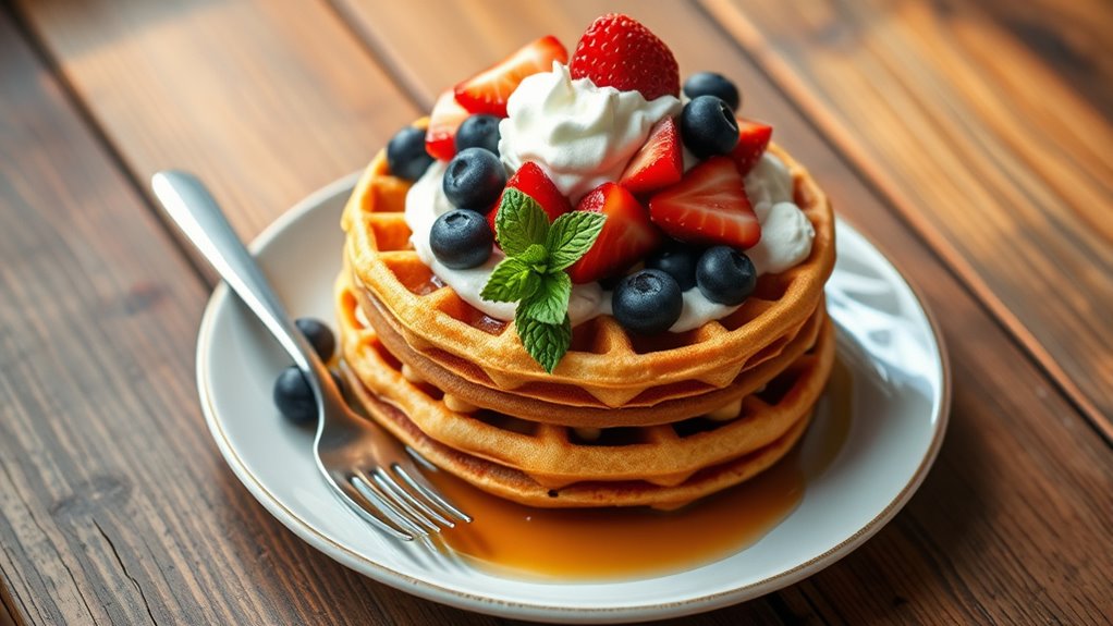 creative waffle serving ideas
