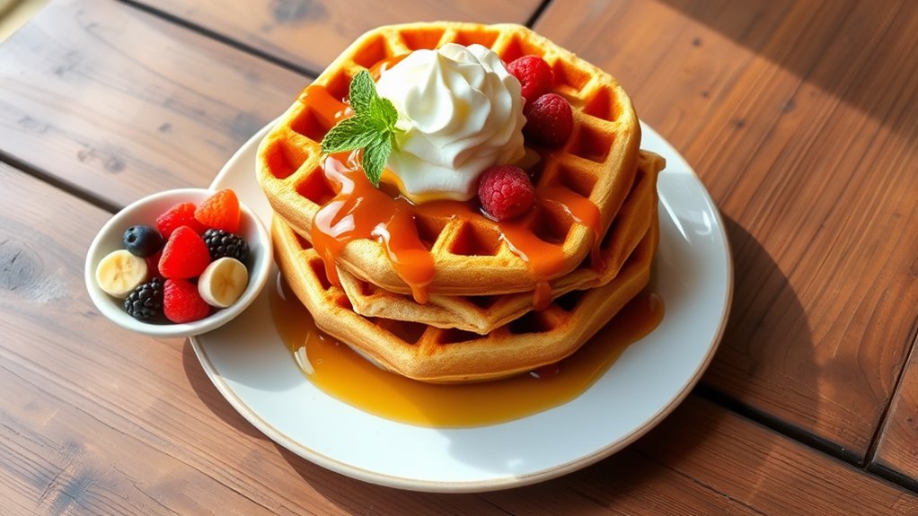 creative waffle serving ideas