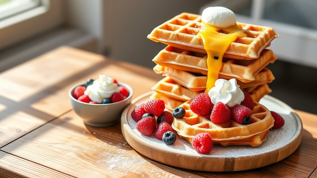 creative waffle serving ideas
