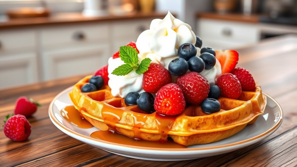 creative waffle serving ideas