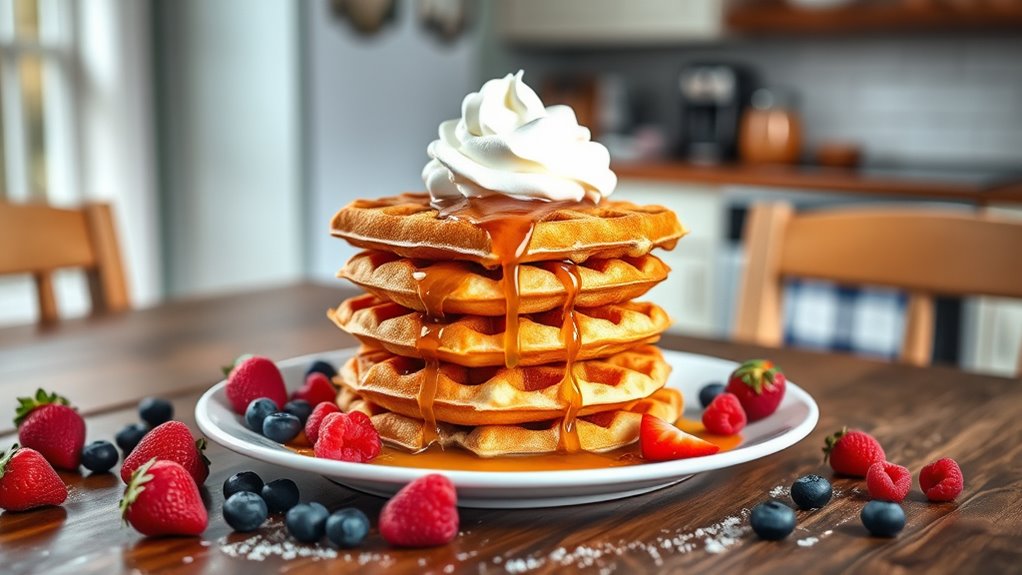 creative waffle serving ideas