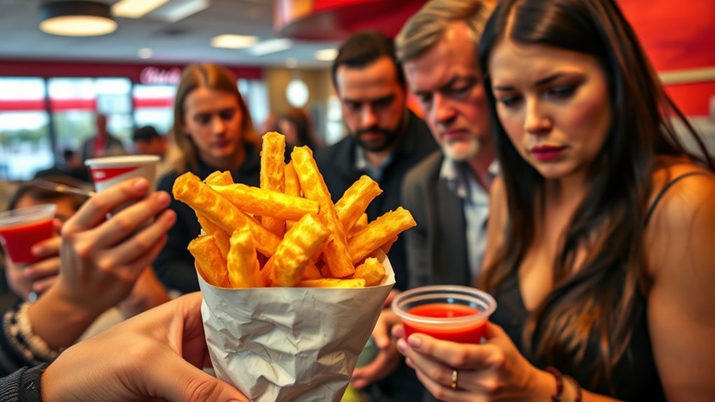 crisp appealing fry presentation
