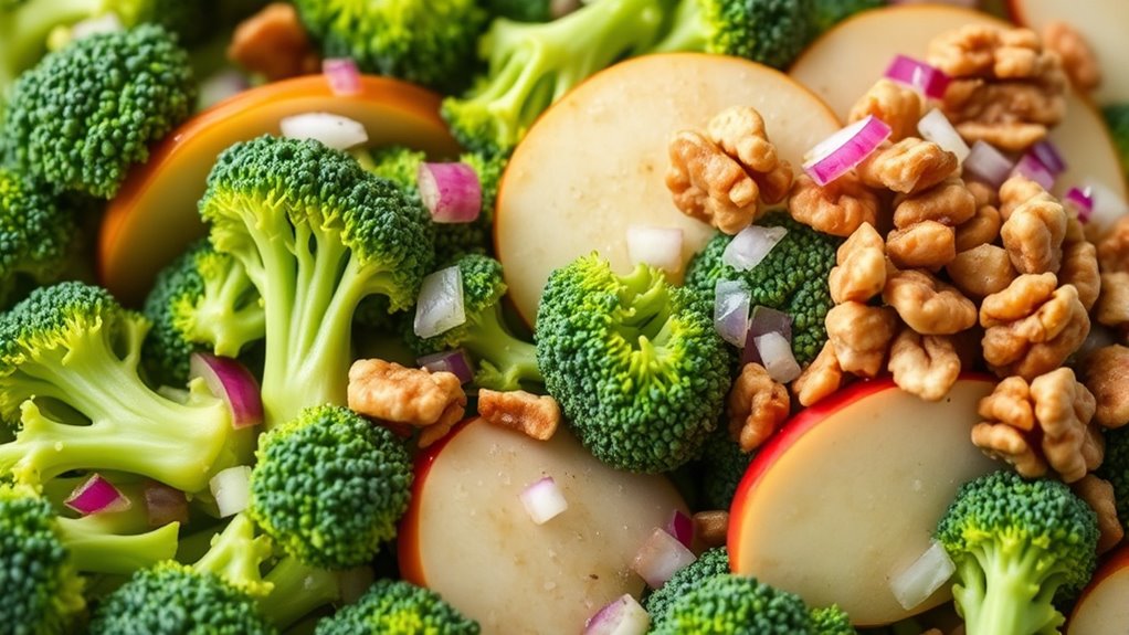 crisp apple broccoli salad