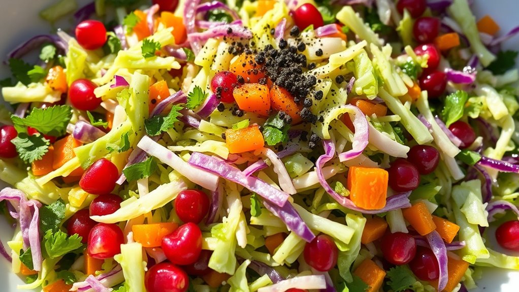 crisp cabbage salad preparation