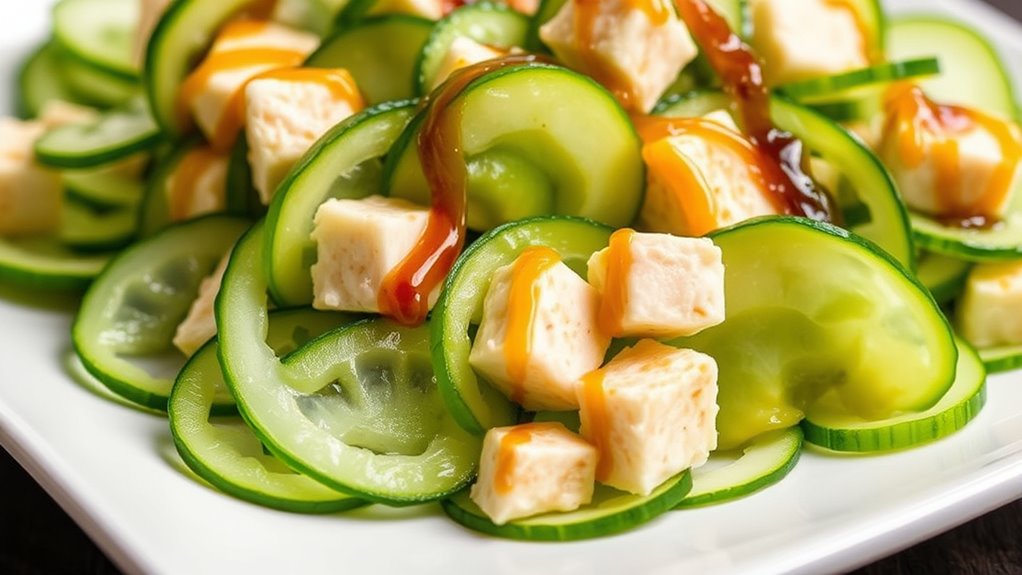 crisp flavorful protein salad