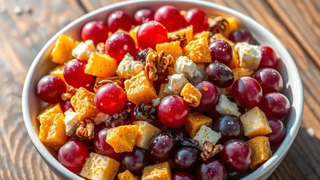 crisp salad with contrasts