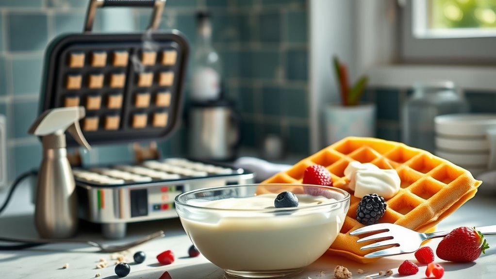 crispy cottage cheese waffles