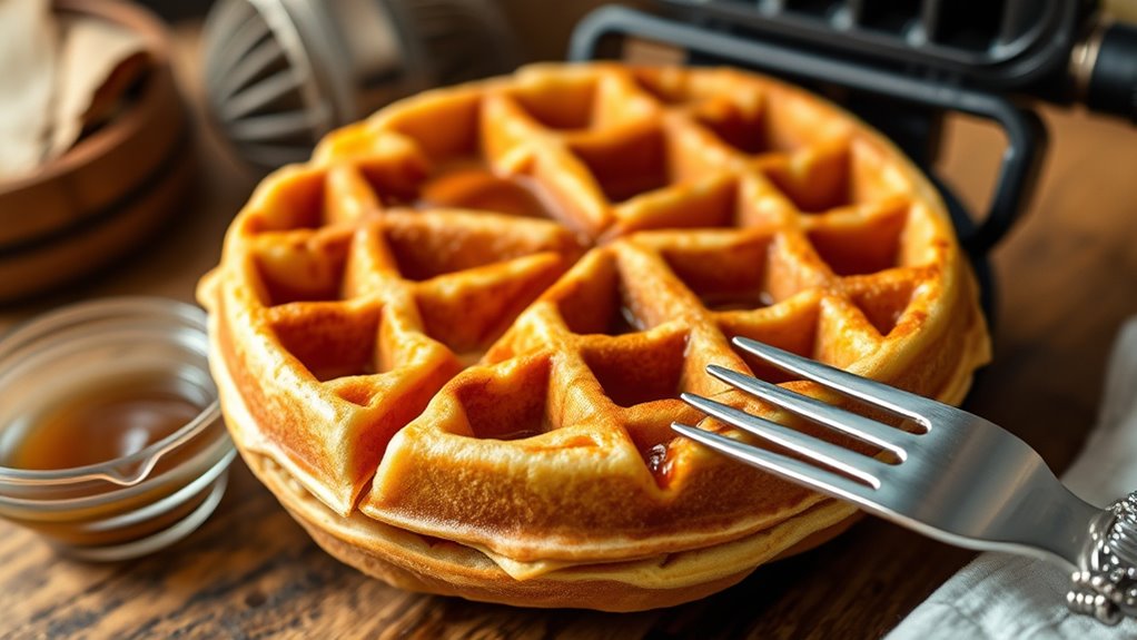 crispy sourdough waffles recipe