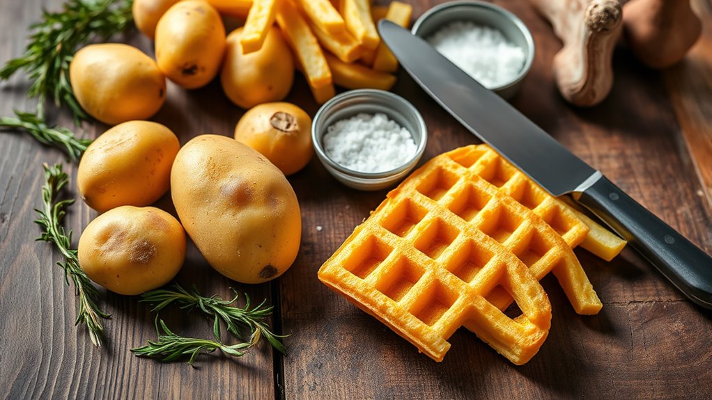 crispy waffle fries ingredients