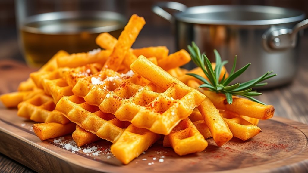 crispy waffle fries recipe