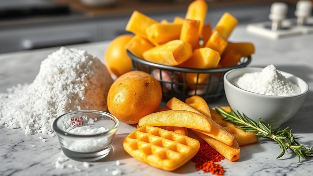 crispy waffle fry ingredients