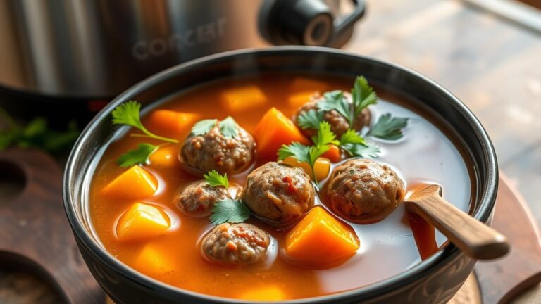 crock pot albondigas soup