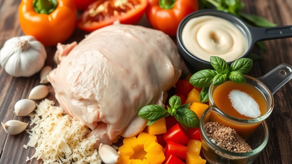 crock pot chicken parmesan soup