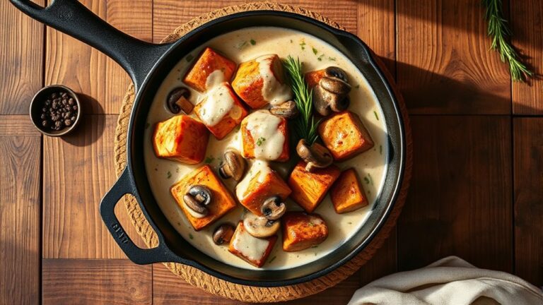 cube steaks with mushrooms