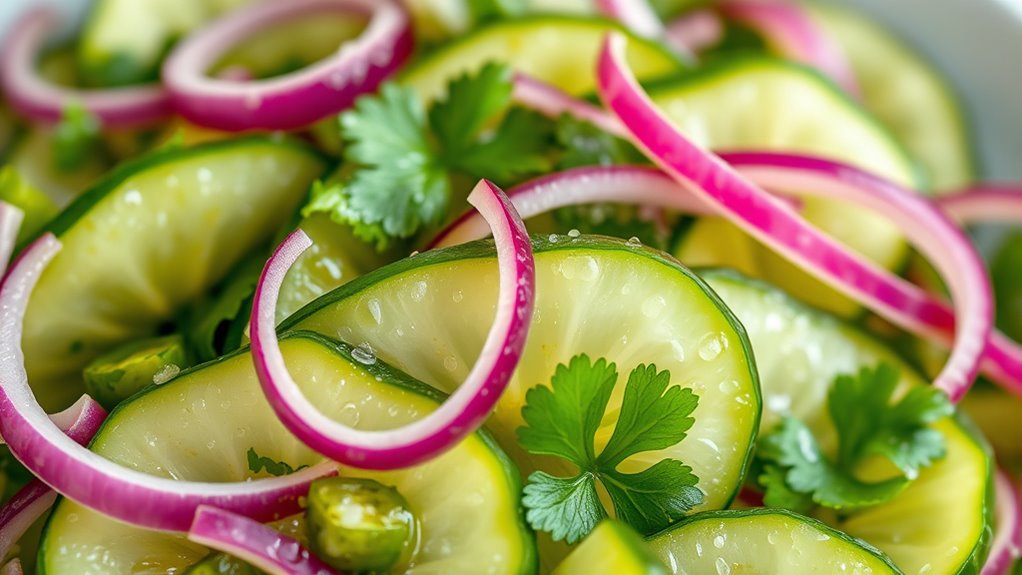 cucumber salad preparation steps