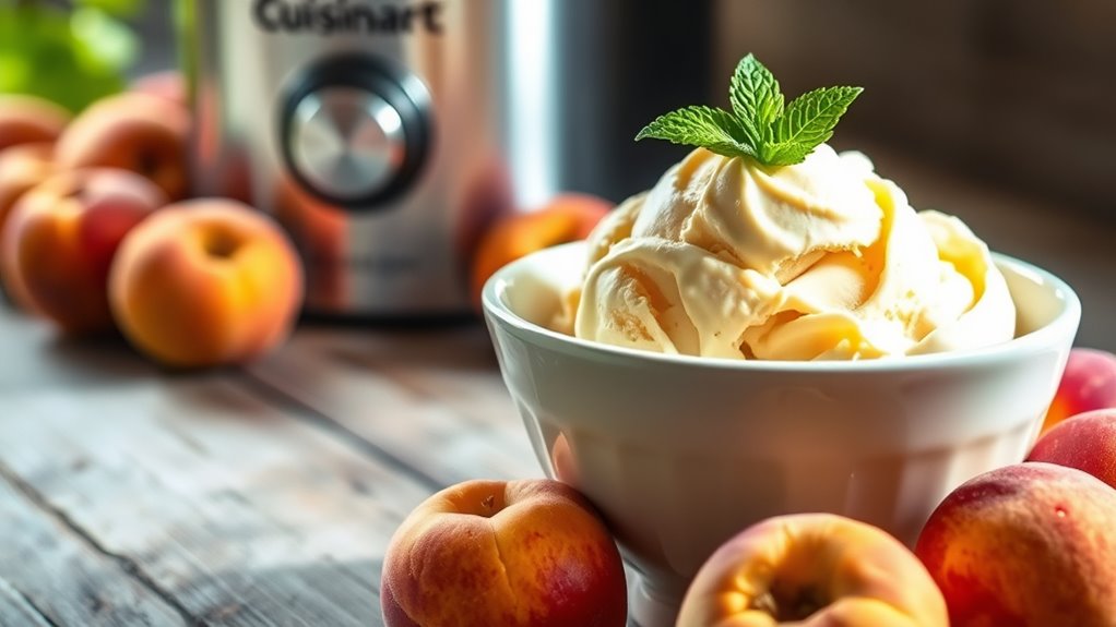 cuisinart peach ice cream recipe