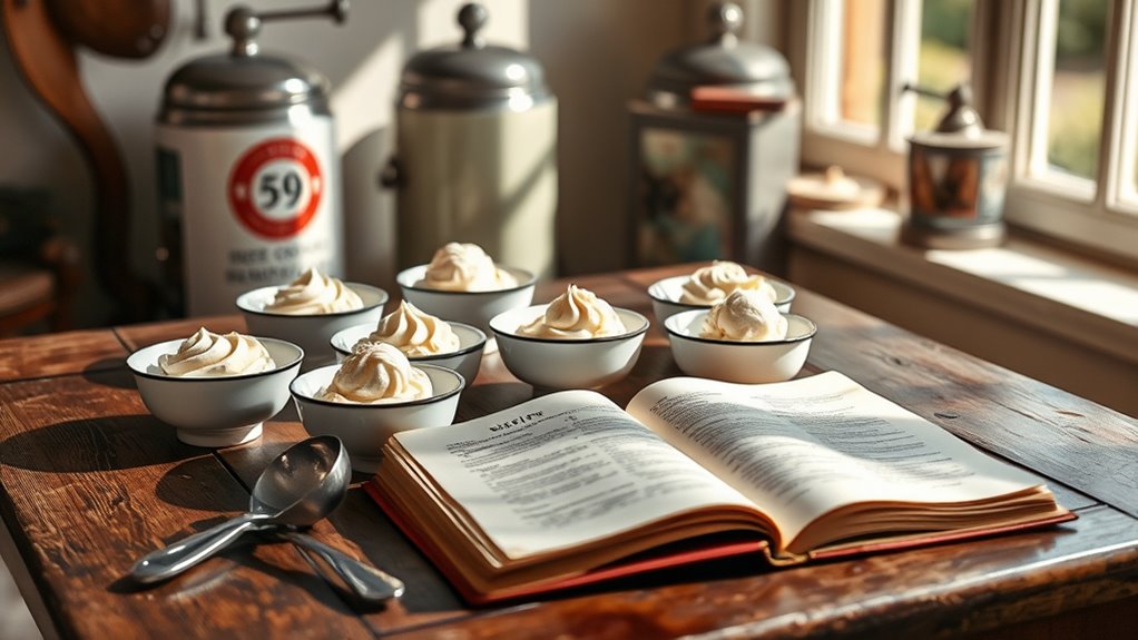 curated nostalgic ice cream serving